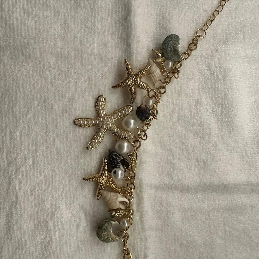 Mermaid and sea shell bracelet